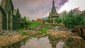 Crocodile Fantasy Background CG 3D