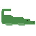 Crocodile flat illustration