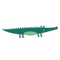 Crocodile flat illustration