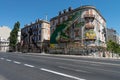 Crocodile Graffiti and Street art on buildings in Lisbon, Portugal Royalty Free Stock Photo