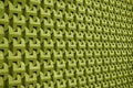 Crocodile green color diminishing perspective 3D pattern for background