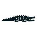 Crocodile icon. Vector illustration decorative design