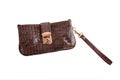 Crocodile leather handbag