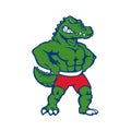 Crocodile Mascot illustration Royalty Free Stock Photo
