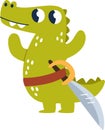 Crocodile Pirate Character