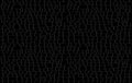 Reptile surface monochrome croc leather texture. Crocodile skin pattern. Vector