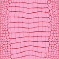 Crocodile Skin Pink Replile Seamless Pattern, Animal Print