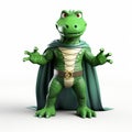 Crocodile Super Hero Costume: White With Green Color - Ray Caesar Style