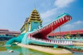 Myawaddy, Myanmar : Crocodile temple.