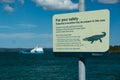 A government warning sign that crocodiles may be in the area