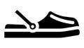 crocs beach footwear glyph icon animation