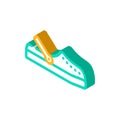 crocs beach footwear isometric icon vector illustration