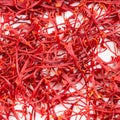 Crocus saffron threads close up Royalty Free Stock Photo