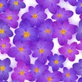 Crocus spring flowers seamless pattern eps10 vector Royalty Free Stock Photo