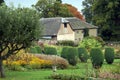 Croft castle garden at Yarpole, England Royalty Free Stock Photo