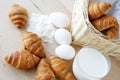 Croissant breakfast Royalty Free Stock Photo