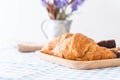 croissant and brownies