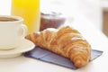 Croissant,coffee and juice