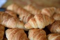 Croissant in line buffet Royalty Free Stock Photo