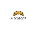 Croissant Logo Template. Bakery Vector Design