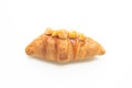 Croissant with macadamia and caramel