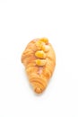 Croissant with macadamia and caramel