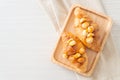 Croissant with macadamia and caramel