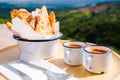 Croissant and Milked Tea to Dip