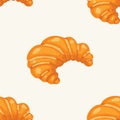 Croissant pattern seamless illustration bakery icon sign symbol logo label