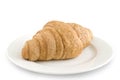 Croissant on a plate Royalty Free Stock Photo