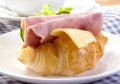 Croissant Sandwich  Ham Cheese Royalty Free Stock Photo