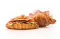 croissant sandwich ham Royalty Free Stock Photo