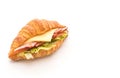 croissant sandwich ham Royalty Free Stock Photo