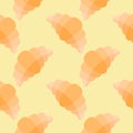 croissant seamless pattern vector illustration