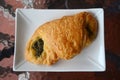 Croissant with spinash