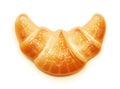 Croissant. Traditional french baked goods. Vector illustration.