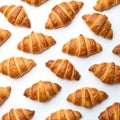 Croissants isolated on white background Royalty Free Stock Photo