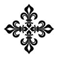 Croix fleurdelisÃÂ©e Royalty Free Stock Photo