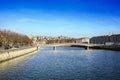 Croix Rousse district and saone river, Lyon, France Royalty Free Stock Photo