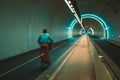 Croix-Rousse Tunnel in Lyon city Royalty Free Stock Photo