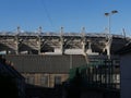 Croke Park GAA ground in Dublin, Ireland behind houses