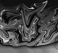 Marble aluminium. Chrome liquid texture. Abstract ink marbling pattern