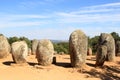 Cromeleques of Almendres near Evora, Portugal Royalty Free Stock Photo