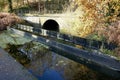 Stone Built Railway tunnel by Cromford Canal. Cromford, Derbyshire, UK, November 17, 2023.