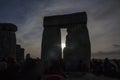 The Cromlech of Stonehenge Winter Solstice