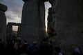 The Cromlech of Stonehenge Winter Solstice