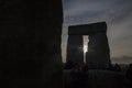 The Cromlech of Stonehenge Winter Solstice