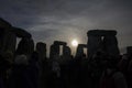 The Cromlech of Stonehenge Winter Solstice Royalty Free Stock Photo