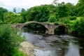 Cromwells Bridge over the River Hodder, Lancashire Royalty Free Stock Photo