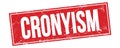 CRONYISM text on red grungy rectangle stamp Royalty Free Stock Photo